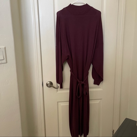 COPY - BlackMilk Mauve Knit Batwing Dress - Picture 2 of 10
